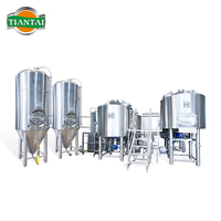 1500L 15HL en acier inoxydable chauffage au feu direct 2 navires broyage tun mead équipement de brassage de bière