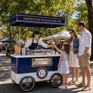Carrito de Venta Móvil Etodevice, Carrito de Exhibición de Productos Comercial Personalizado - Product Image 1