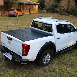 Isuzu D-Max Pickup Accesorios Retráctil Roll-Up Four-Folding Tonneau Cover Aleación de aluminio Pickup Colcha Cubierta de barril de vino - Product Image 2