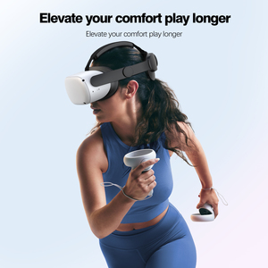สายคล้องหัว VR แบบปรับได้ขายดีบรรจุในกล่องสีวัสดุ ABS เหมาะสำหรับอุปกรณ์เสริมสำหรับ Oculus Quest 2เกม - Product Image 6