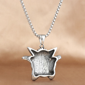 Pendentif Animal Spirituel Arbre en Acier Inoxydable Collier Unisexe Design Géométrique Style Punk Rétro 231078 - Product Image 2