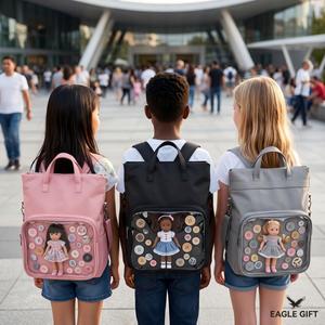 Sac de rangement en toile extra large avec logo personnalisé, pochette pour documents A4, sacoche portable pour ordinateur portable, fermeture personnalisée, sac de shopping - Product Image 5