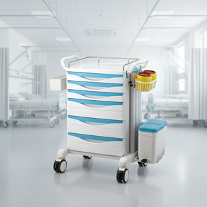Carrito de Almacenamiento Médico MT MEDICAL, Venta al por Mayor de Fábrica, Económico, con 6 Cajones, Almacenamiento Estándar para Instrumentos Afilados, para Hospitales y Farmacias - Product Image 1