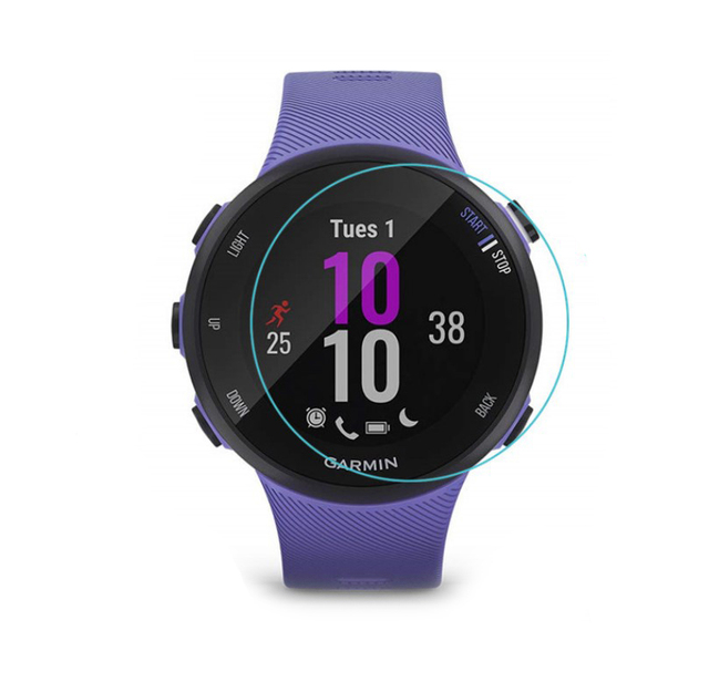Tempered Glass 2.5D Screen Protector for Garmin Forerunner 45/45S Smart Watch with HD Clear 99% Transparency Protection