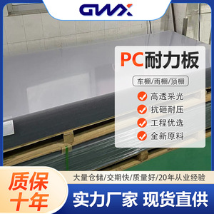 Gwx Pc Sheet 1.22m X 2.44m Transparent Durable For Awnings Carports Sunrooms Indoor Outdoor Partitions - Product Image 5