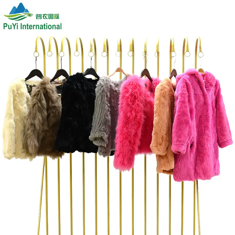 winter artificial wool coat used fur jacket clothes second hand clothing bales of container women