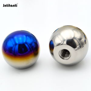 Jntitanti Gr.5 alliage de titane Ti-6Al-4V voiture bleu brûlé pommeau de levier de vitesse pommeau de levier de vitesse en titane M12 * 1.5mm pour voiture de course - Product Image 4
