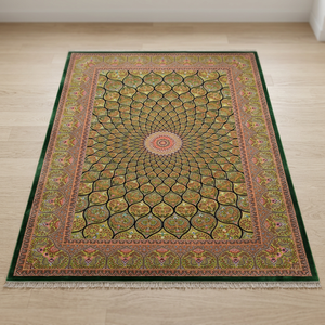 Tapis en soie pure fait main de qualité supérieure, taille personnalisée, tapis oriental noué à la main, tapis de designer, lavable, antidérapant, décoration de sol de luxe pour la maison - Product Image 5