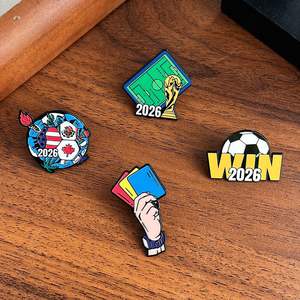 Pins Esmaltados Creativos del Campeonato de Fútbol CONCACAF 2026, Personalización al por Mayor, Recuerdos de Eventos Deportivos - Product Image 5