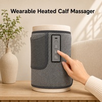 Nouveau masseur de mollets chauffant sans fil à compression d'air, 3 niveaux de chaleur, chargement Type-C, conception enveloppante, oxygénothérapie hyperbare