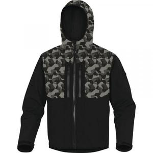DELTA PLUS-Veste de camouflage noir ''softshell'' en polyester/élasthanne HORT2NC3X-M avec 3 couches laminées VESTES DE TRAVAIL - Product Image 1