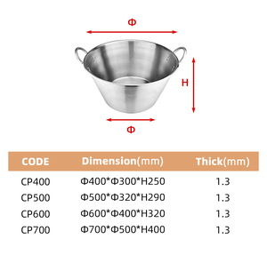 Cazo <span class=keywords><strong>Mexicano</strong></span> de Acero Inoxidable de Alta Resistencia Estilo <span class=keywords><strong>Mexicano</strong></span> para Paella, Mariscos y Carnitas, Ideal para Cocina o Camping - Product Image 6