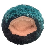 Lit pour chien et chat en forme de coquille, respirant et chaud pour l'hiver, semi-fermé, double usage, maison ronde pour animaux de compagnie, cage intérieure/extérieure
