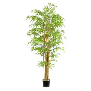 Realistische Kunstplanten Bamboe Bomen Fabrikant Van Hoge Kwaliteit Groothandel Groen Decoratie Home Decor Whit Pot