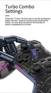 Control de Juego Inalámbrico Multifuncional NS015 con Joystick, Luz de Respiración de Color Mágico para Teléfono Inteligente - Product Image 6