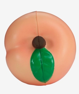 Biểu tượng tùy chỉnh Quà tặng khuyến mãi thân thiện với môi PU bọt đào hình dạng căng thẳng bóng đào hình Antistress đồ chơi - Product Image 2