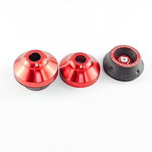 Qiangye Horquilla de Dirección Universal para Motocicleta, Roja y Negra, Piezas de Modificación de Amortiguación - Product Image 3