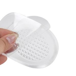 Almohadillas adhesivas de silicona para talón, almohadillas adhesivas para zapatos de Gel, plantillas transparentes Unisex, plantillas De Gel, 1 par/bolsa de polietileno S/L - Product Image 4