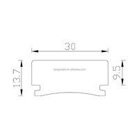 Couvercle de diffuseur épais linéaire en acrylique mat opale de 30mm pour l'éclairage de contour du bâtiment Barre lumineuse ou tige en plastique LED