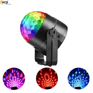 Aopu mini LED RGB pha lê bóng ma thuật sân khấu hiệu ứng vũ trường chiếu sáng điều khiển từ xa cho Câu lạc bộ Đảng DJ đèn