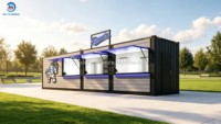 Conteneur en acier respirant personnalisable en usine pour bureau, bar, boutique, cour, avec un design moderne