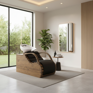 Chaise modèle en bois chaise de shampooing - Product Image 3