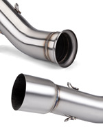 Nouveau kit d'échappement de moto en acier inoxydable de haute qualité pour montage universel, rétrofit/amélioration, section intermédiaire et silencieux arrière AR