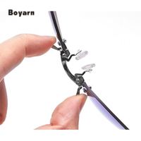 Boyarn – Mini lunettes de soleil sans monture Uv400 pour hommes, à Clip sur le nez, lentille ronde, Hacker Empire Matrix Morpheus, Vintage