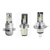 Ampoule de phare LED pour moto super lumineuse P36D BA20S BA20D P45T avec puce CSP 18W 3000LM Faisceau haut/bas pour moto LED Phare