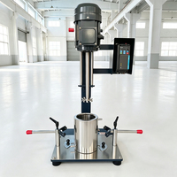 Disperseur haute vitesse de laboratoire 550W, mélangeur de laboratoire à fréquence variable en continu pour peintures et revêtements