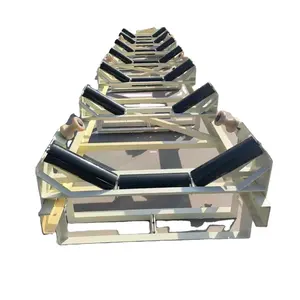 Belt conveyor rollersNew Carbon Steel Support Carry Idler Conveyor Belt Side Guide Rollers