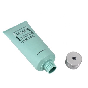 Custom Black White Label Refillable Sealer Plastic Aluminum Containers Packaging Body Lotion Tube