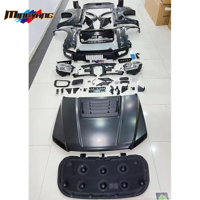 High quality body kit car bumpers for Ford ranger 2012-2021  T6 T7 T8 upgrade Raptor F150