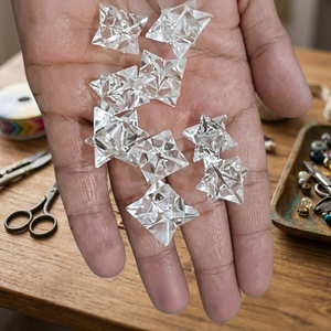 Étoile de Merkaba en quartz clair naturel pour la guérison et la décoration, vente en gros - Product Image 2