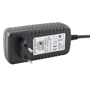 อะแดปเตอร์แปลงไฟ Mw Power Ac Dc 12V 3A สำหรับกล้องวงจรปิด ปลั๊กแบบยุโรป ติดผนัง - Product Image 1