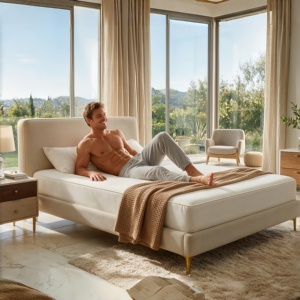 Modern Support Pocket Spring <b>Mattress</b> High Density <b>Foam</b> Hybrid <b>Mattress</b> Roll Up Bed in Box King Size Home Room - Product Image 1