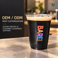 Gobelet PLA personnalisé imprimé pour bière et boissons froides avec couvercles assortis en option pour brasseries et événements en plein air