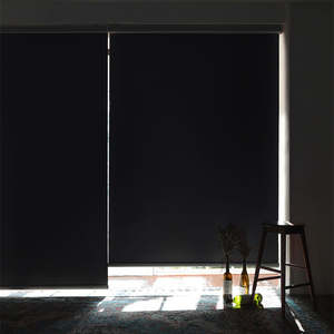 Persiana enrollable eléctrica CHANGANE Ghost, fabricada en Corea, a medida, opaca, moderna, con control remoto, de lujo, de diseño, de doble capa, tipo cebra. - Product Image 4