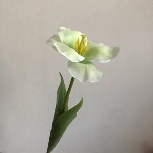 Single Petal <strong>Tulip</strong> Simulation Wedding Flower Artificial Silk Fabric Home Dining <strong>Table</strong> Decoration Flower - Product Image 6