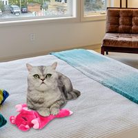 AFP-Jouet oreiller anti-anxiété pour chats, ronflement, calmant, chaton, ronronnement, peluche, battement de coeur, pour chatons de confort