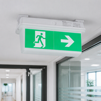 Lumière de signalisation d'urgence LED 2W IP65 étanche avec batterie rechargeable et autonomie de 3 heures en matériau PC pour usage intérieur et extérieur