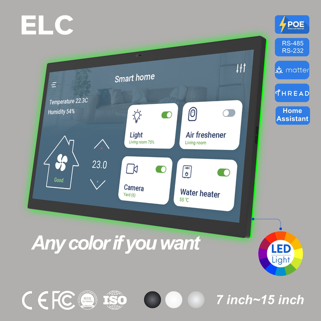 15.6 Inch Android 14 RK3576S Video Intercom System Smart Home Control Panel POE Wall Mount Tablet for Mic Speaker