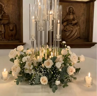 Couronne de fleurs pour table de mariage, modèle 80, sans matériau, décoration murale de fond assortie, décoration murale de fleurs artificielles