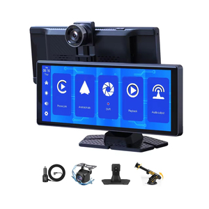 Écran intelligent <span class=keywords><strong>portable</strong></span> sans fil <span class=keywords><strong>de</strong></span> 11,26 pouces avec Apple CarPlay, Android Auto et fonction <span class=keywords><strong>de</strong></span> mise en miroir d'écran, avec USB et RGB pour caméra <span class=keywords><strong>de</strong></span> tableau <span class=keywords><strong>de</strong></span> bord 4K - Product Image 1