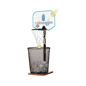 Indoor toy customize basketball hoop trash bin for office portable basketball hoops