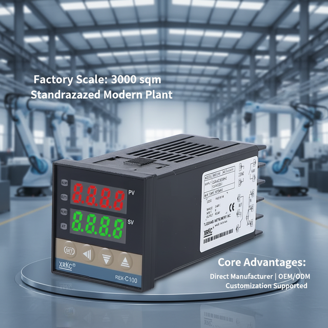 XRKC OEM ODM Manufacturer Promotion PID Digital Temperature Controller REX-C100 0 to 999 Degree K Type Input SSR or Relay Output