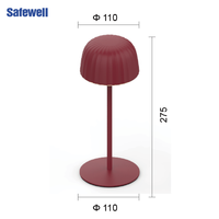 Lámpara LED Creativa Moderna con Forma de Domo, Texturizada, Recargable por Tipo-C, Resistente al Agua IP54, Control Táctil RGB, Regulación Continua, Alto CRI