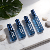 Flacons de parfum vaporisateurs carrés en verre vides, minimalistes et luxueux, personnalisables, 3 ml/5 ml/10 ml, avec bouchon à vis en aluminium mat