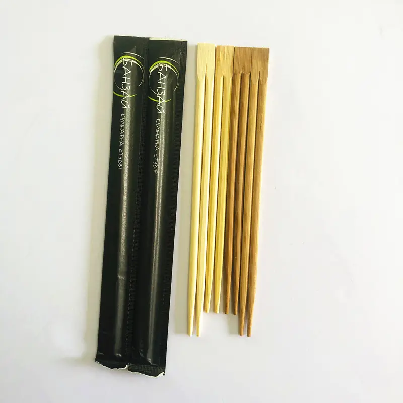 थोक उच्च गुणवत्ता कस्टम डिजाइन डिस्पोजेबल फास्ट फूड के लिए सुशी Chopstick बांस एक-बंद चीनी काँटा नूडल्स