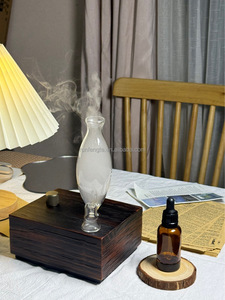 Smart <strong>Room</strong> Vintage Wood Fragrance Aromatherapy Ultrasonic Air Scent Mist Aroma Defuser <strong>Diffuser</strong> Machine With Light Bulb and <strong>Oil</strong> - Product Image 4